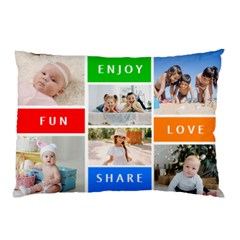 Personalized Photo Any Text Name Pillow Case - Pillow Case (Two Sides)