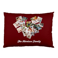 Personalized Photo Any Text Family Name Pillow Case - Pillow Case (Two Sides)