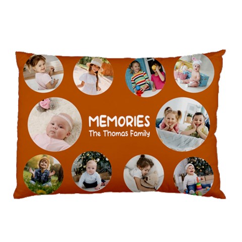 Personalized Photo Any Text Family Name Pillow Case By Joe Front