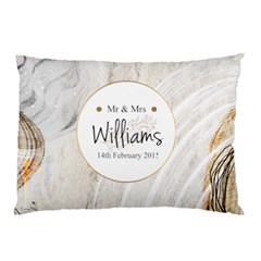 Personalized Marble Frame Wedding Family Name Pillow Case - Pillow Case (Two Sides)