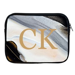 Personalized Initial Marble iPad Zipper Case - Apple iPad Zipper Case