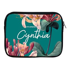 Personalized Floral Spring Time Name iPad Zipper Case - Apple iPad Zipper Case