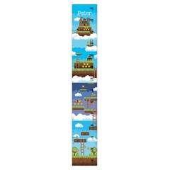 Personalized Pixel Game  Name Growth Chart Height Ruler For Wall