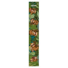 Personalized Sloth Name Growth Chart Height Ruler For Wall