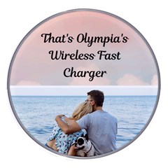 Personalized Sky Name Photo Wireless Fast Charger - Wireless Fast Charger(White)
