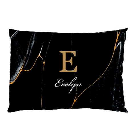 Personalized Initial Name Marble Pillow Case By Joe 26.62 x18.9  Pillow Case