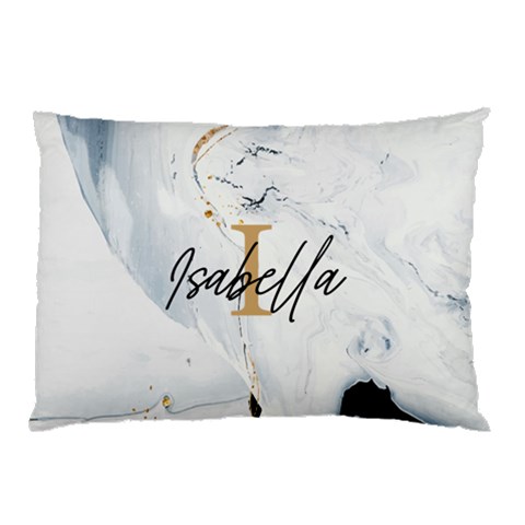 Personalized Initial Name Marble Pillow Case By Joe 26.62 x18.9  Pillow Case