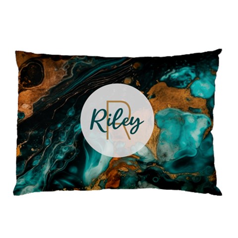 Personalized Marble Name Pillow Case By Joe 26.62 x18.9  Pillow Case