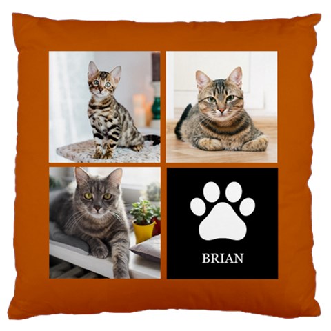Personalized Pet Name Any Text Large Cushion Case By Joe Front