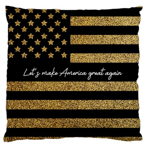 Personalized Usa Flag Any Text Name Large Cushion Case By Joe Front