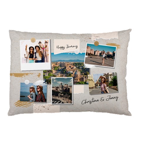 Personalized Collage Travel Photo Any Text Pillow Case By Joe Front