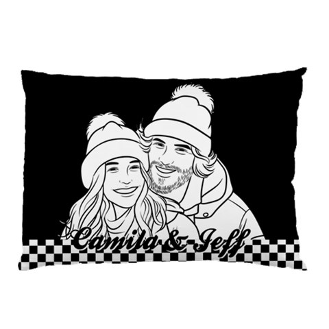 Personalized Hand Draw Style By Wanni 26.62 x18.9  Pillow Case