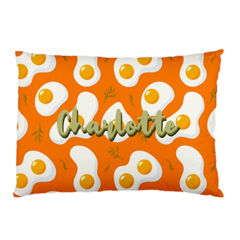 Personalized Name Fried Egg Breakfast By Wanni 26.62 x18.9  Pillow Case