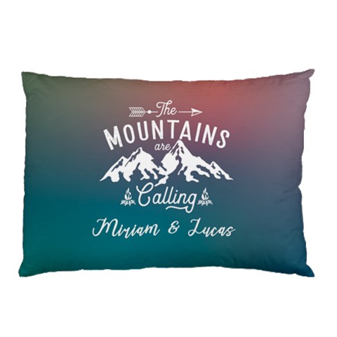 Personalized The Mountain Are Calling Name Pillow Case By Joe Back