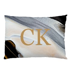 Personalized Initial Marble Pillow Case - Pillow Case (Two Sides)