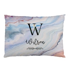 Personalized Initial Name Color Marble Pillow Case - Pillow Case (Two Sides)