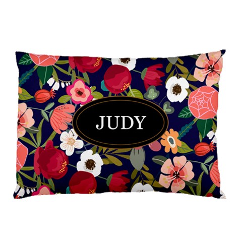 Personalized Floral Name Pillow Case By Joe Back