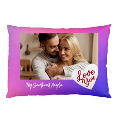 Personalized Photo Love You Any Text Pillow Case