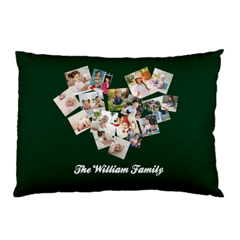 Personalized Photo Any Text Family Name Pillow Case By Joe 26.62 x18.9  Pillow Case