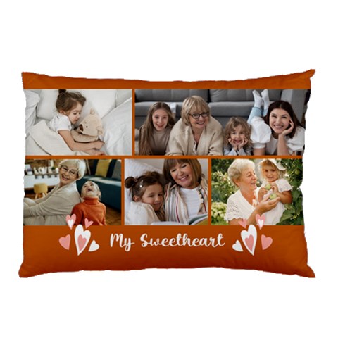 Personalized Photo Any Text Name My Sweetheart Pillow Case By Joe 26.62 x18.9  Pillow Case