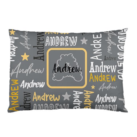 Personalized Initial Name Pillow Case By Joe 26.62 x18.9  Pillow Case