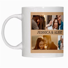 Personalized Couple Photo Name Any Text Mug - White Mug