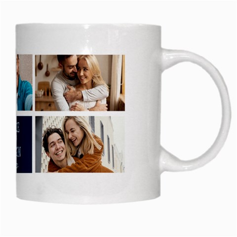 Personalized 5 Photo Couple  Name Mug By Joe Right