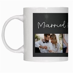 Personalized Wedding Photo Name Mug - White Mug