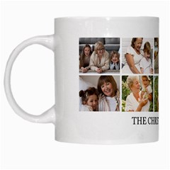 Personalized 10 Photo Family Name Any Text Mug - White Mug