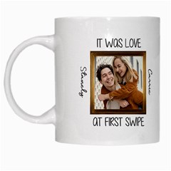 Personalized Photo Couple Name Valentine Gift Mug - White Mug