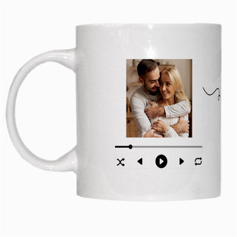 Personalized Photo Couple Name Love Song Mug By Joe Left
