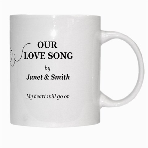 Personalized Photo Couple Name Love Song Mug By Joe Right