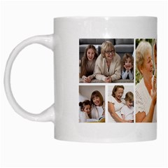 Personalized 9 Photo Family Name Any Text Mug - White Mug