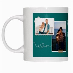 Personalized Photo Couple Name Any Text Mug - White Mug