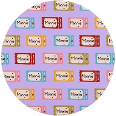 Personalized Tickers Name Round Tile Coaster - UV Print Round Tile Coaster
