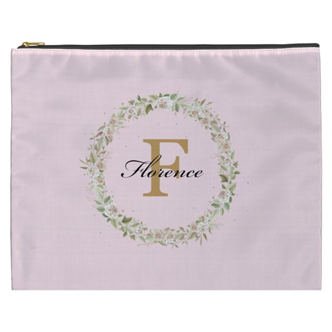 Personalized Initial Name Cosmetic Bag By Joe Front