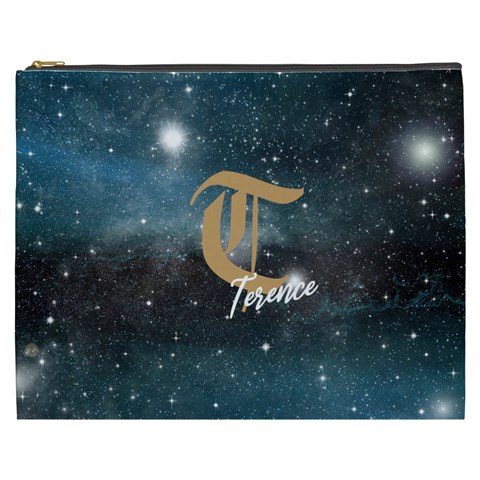 Personalized Initial Name Starnight Cosmetic Bag By Joe Front