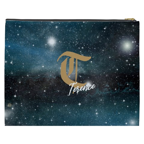 Personalized Initial Name Starnight Cosmetic Bag By Joe Back