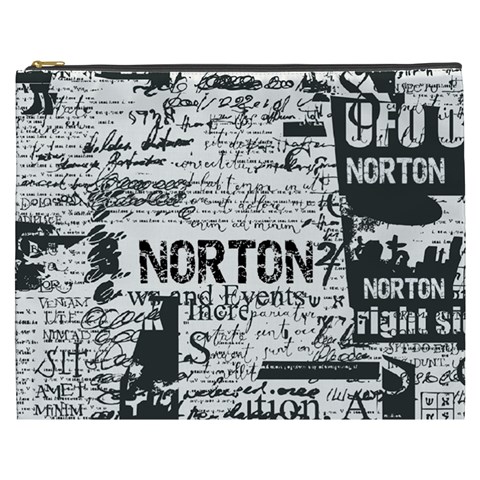 Personalized Newspaper Name Cosmetic Bag By Joe Front
