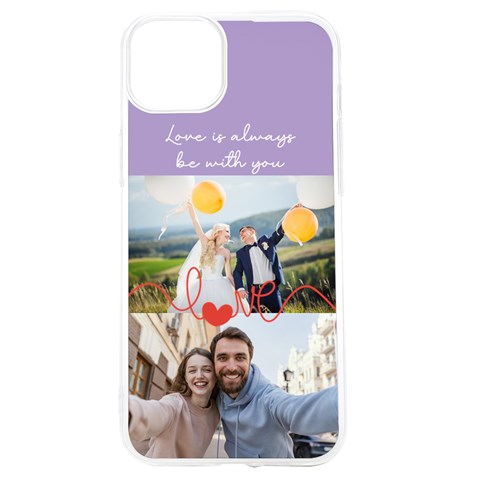 Personalized Love Line Two Photo Uv Print Case By Katy Front