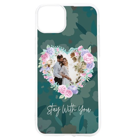 Personalized Heart Flower Frame Photo Uv Print Case By Katy Front