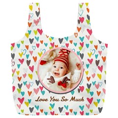 Personalized Photo Any Text Name Recycle Bag - Full Print Recycle Bag (XXXL)