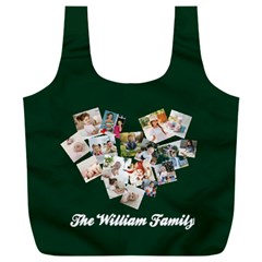 Personalized Photo Any Text Family Name Recycle Bag (6 styles) - Full Print Recycle Bag (XXXL)