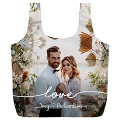 Personalized Wedding Couple Photo Name Recycle Bag - Full Print Recycle Bag (XXXL)
