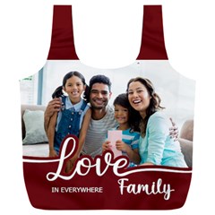 Personalized Love Family Photo Recycle Bag (6 styles) - Full Print Recycle Bag (XXXL)