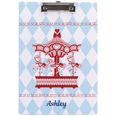 Personalized Carousel Name A4 Acrylic Clipboard