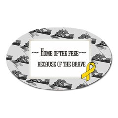 support our troops - Magnet (Oval)