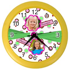 girly girl clock - Color Wall Clock