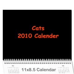 2010 Calender - Wall Calendar 11  x 8.5  (12-Months)