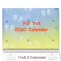 Yat Yat Calender - Wall Calendar 11  x 8.5  (12-Months)